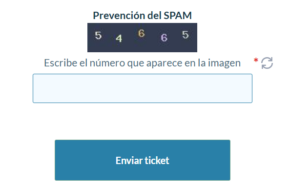 Validación y envío del ticket