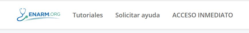 Botón acceso inmediato en el menú superior